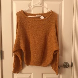 mustard knitted sweater